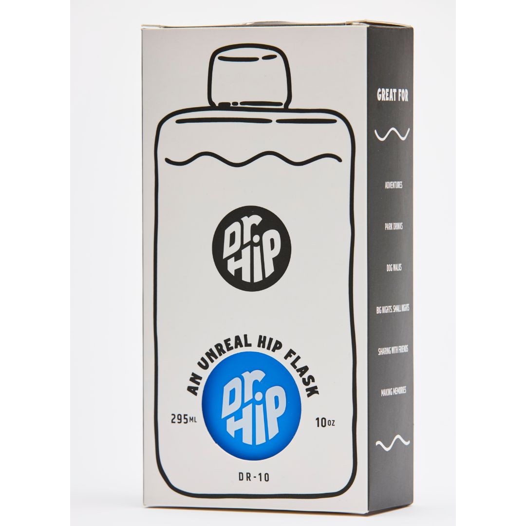 DR-10 Dr Hip Flask (Dodger/Blue) - 10oz / 295ml