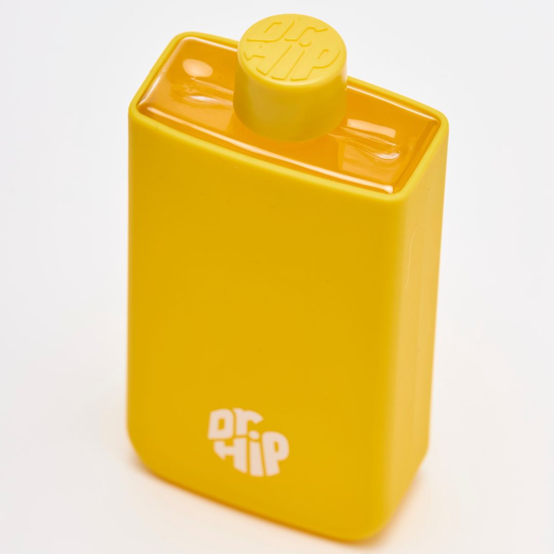DR-10 Dr Hip Flask (Ray/Yellow) - 10oz / 295ml