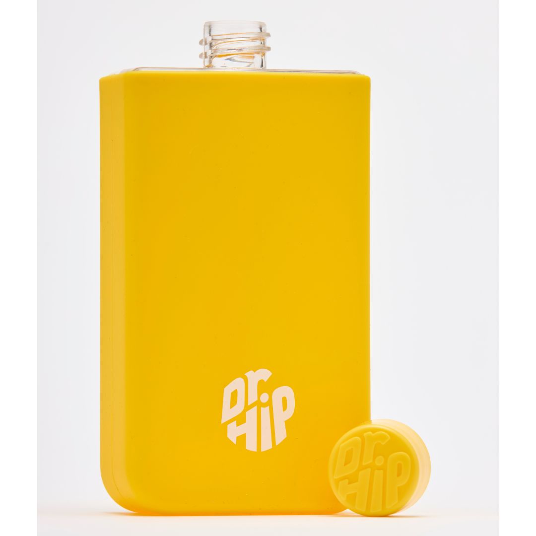 DR-10 Dr Hip Flask (Ray/Yellow) - 10oz / 295ml