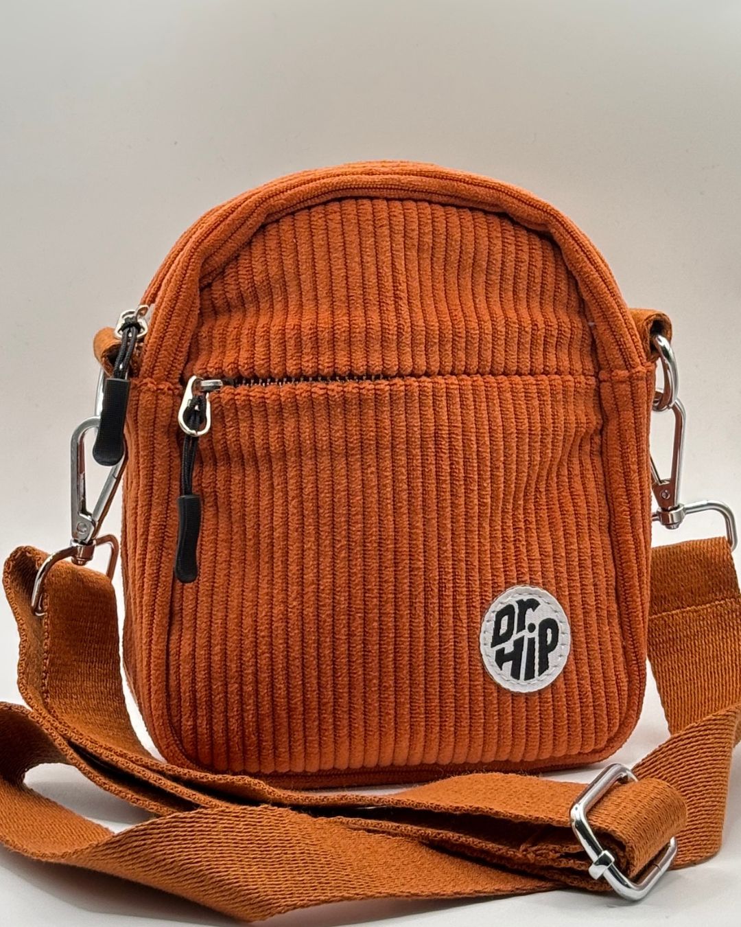 Dr Hip Corduroy Crossbody Bag - Rust