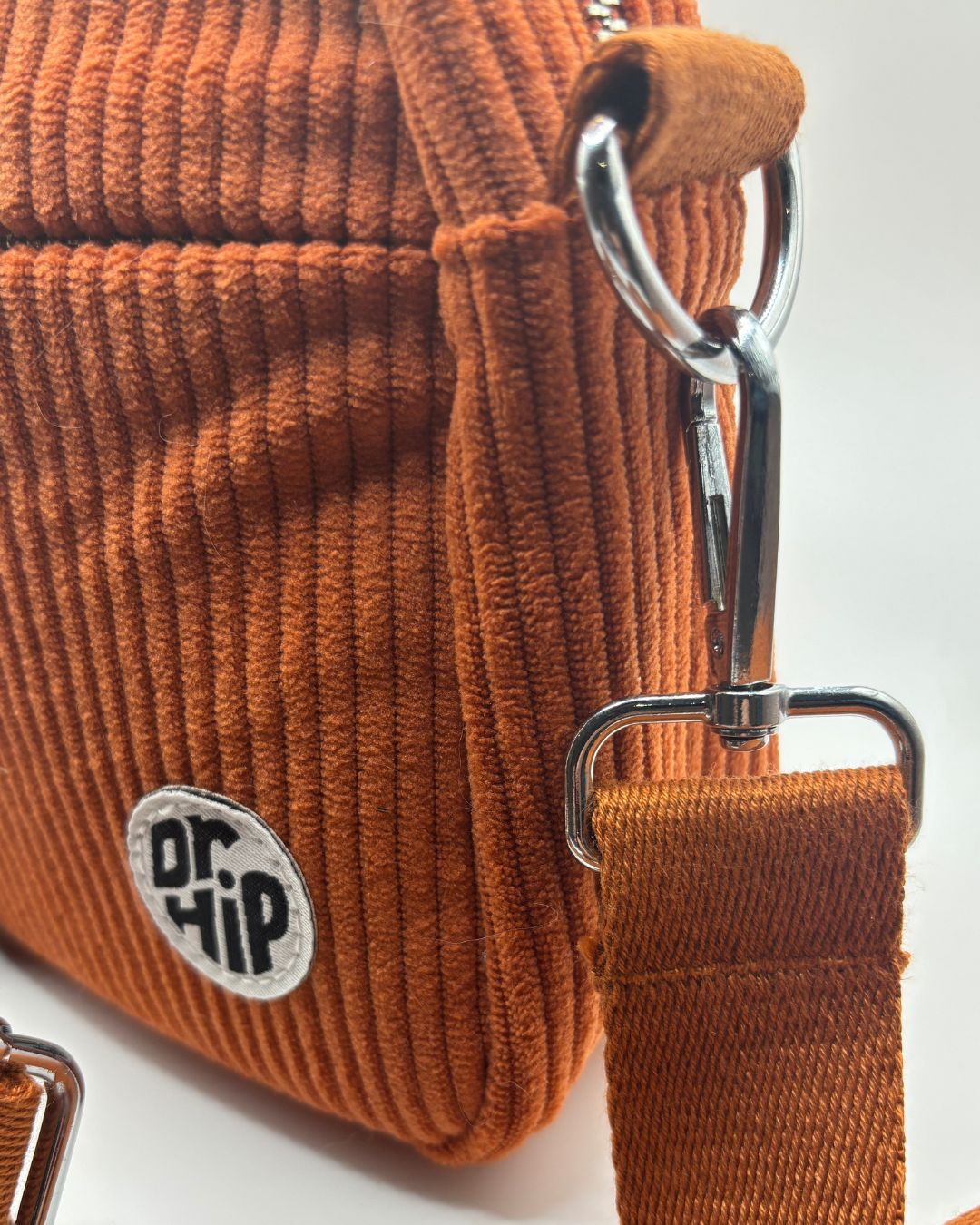 Dr Hip Corduroy Crossbody Bag - Rust