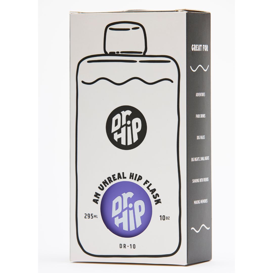DR-10 Dr Hip Flask (Iris/Purple) - 10oz / 295ml