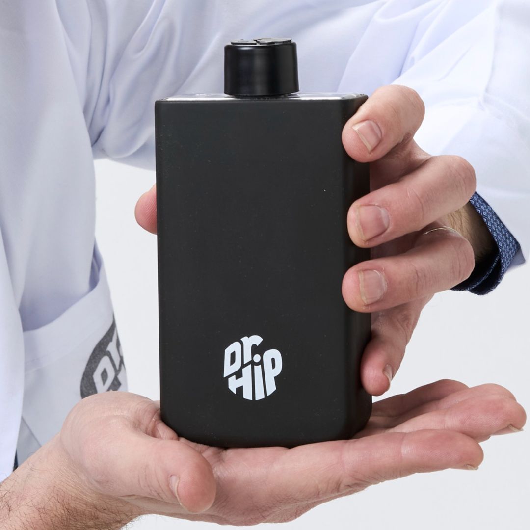 DR-10 Dr Hip Flask (Jet/Black) - 10oz / 295ml